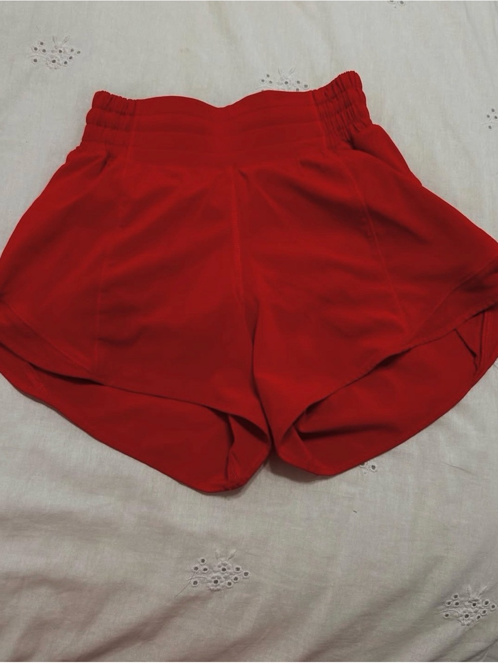 lululemon athletica Women's Red High-Rise Athletic Shorts